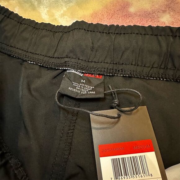 Men's JumpStart Black Nylon Cargo Shorts M Utility Style Quick-Dry Lightweight - Picture 2 of 5